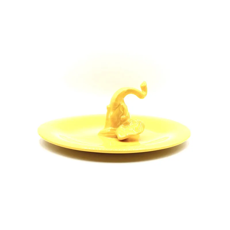 Ceramiche Rebirth Piatto Tyke, giallo lucido